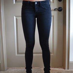 Black jean leggings